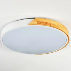 Luminaires Scandinaves-hofstein Cadaixo Plafonnier LED Écru, Blanc, 1 lumière, Télécommandes