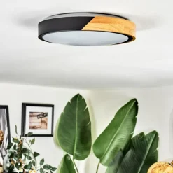 hofstein Cadaixo Plafonnier, Panel LED Écru, Noir, Blanc, 1 lumière