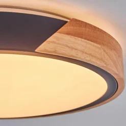 hofstein Cadaixo Plafonnier, Panel LED Écru, Noir, Blanc, 1 lumière