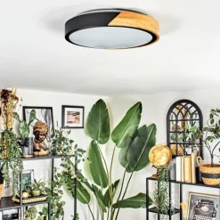 hofstein Cadaixo Plafonnier, Panel LED Écru, Noir, Blanc, 1 lumière