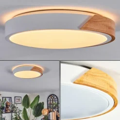 hofstein Cadaixo Plafonnier, Panel LED Écru, Blanc, 1 lumière