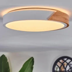 hofstein Cadaixo Plafonnier, Panel LED Écru, Blanc, 1 lumière