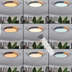 hofstein Cadaixo Plafonnier, Panel LED Blanc, 1 lumière, Télécommandes