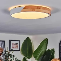 hofstein Cadaixo Plafonnier, Panel LED Blanc, 1 lumière, Télécommandes