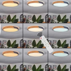 hofstein Cadaixo Plafonnier, Panel LED Blanc, 1 lumière, Télécommandes