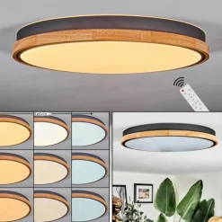 hofstein Cadaixo Plafonnier, Panel LED Blanc, 1 lumière, Télécommandes