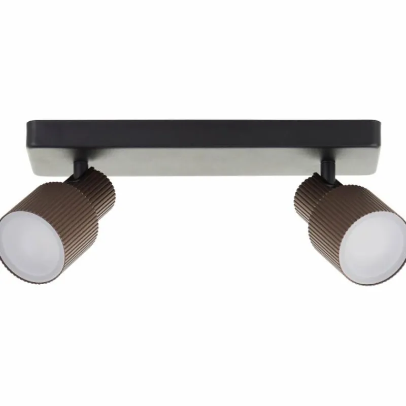 Luminaires Scandinaves-Luminaires Brilliant Cadiz Spot de plafond LED Noir, 2 lumières