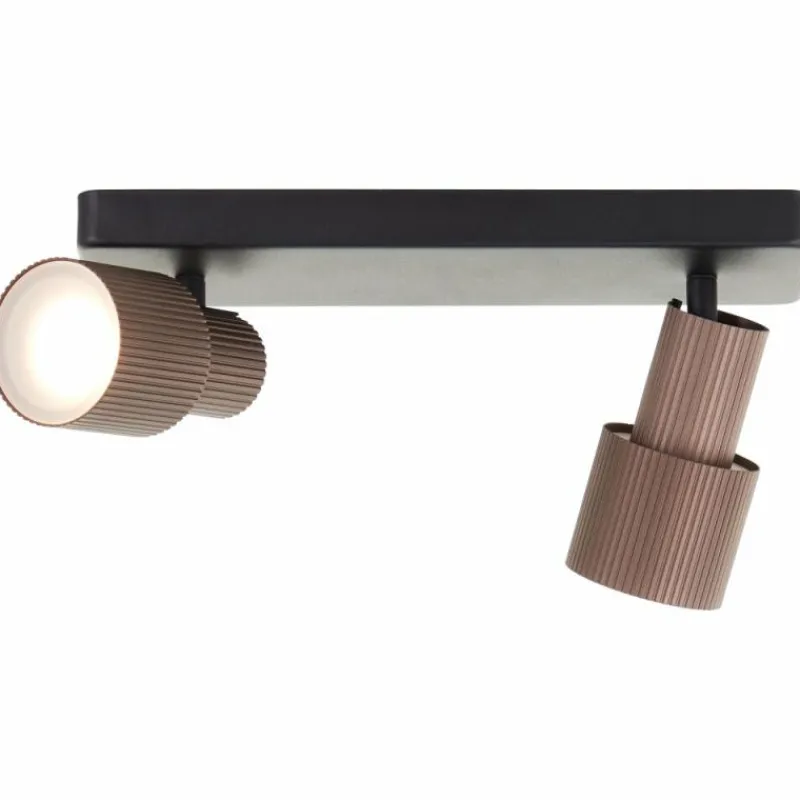 Luminaires Scandinaves-Luminaires Brilliant Cadiz Spot de plafond LED Noir, 2 lumières