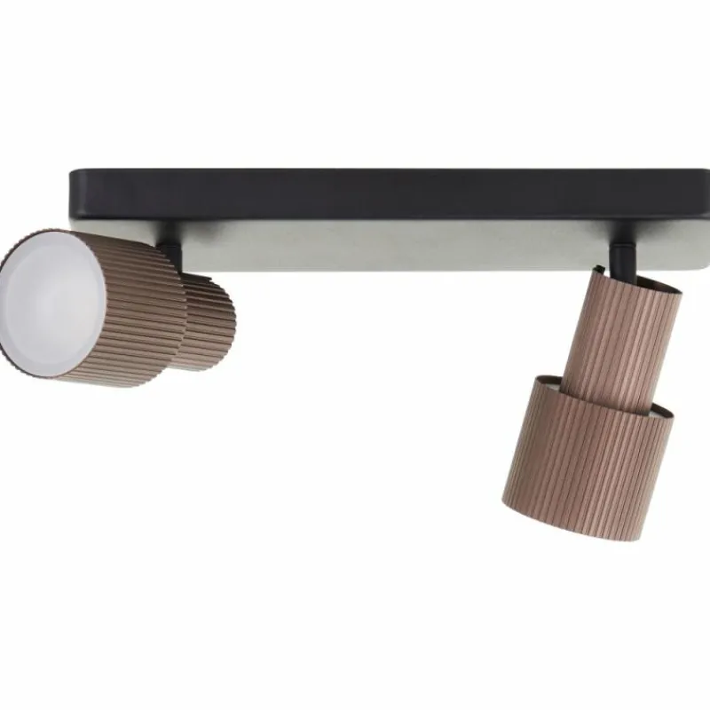 Luminaires Scandinaves-Luminaires Brilliant Cadiz Spot de plafond LED Noir, 2 lumières