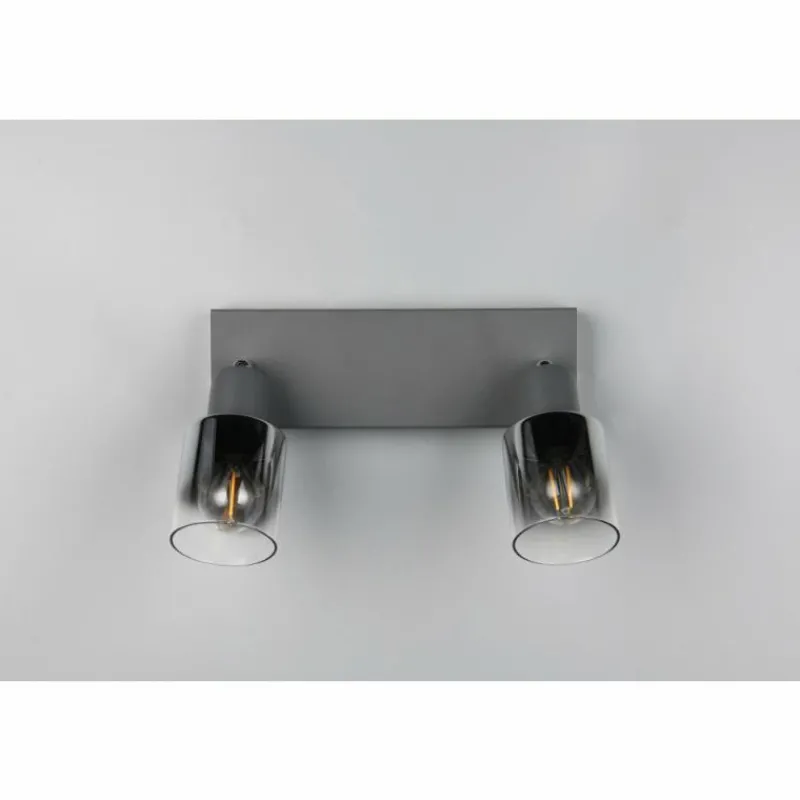 Luminaires Reality Cadiz Spot de plafond Anthracite, 2 lumières