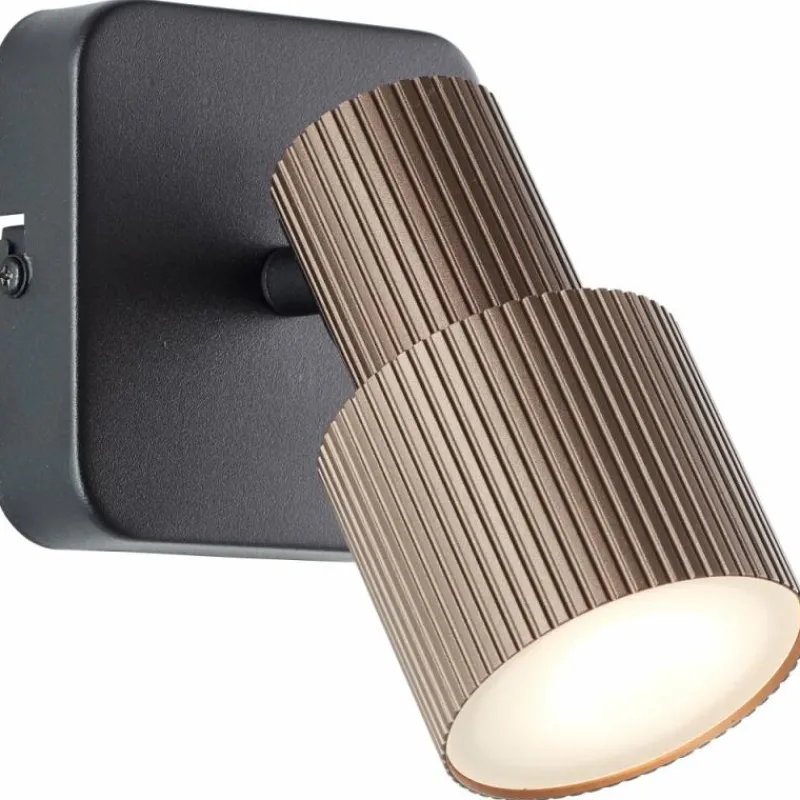 Luminaires Scandinaves-Luminaires Brilliant Cadiz Spot mural LED Noir, 1 lumière