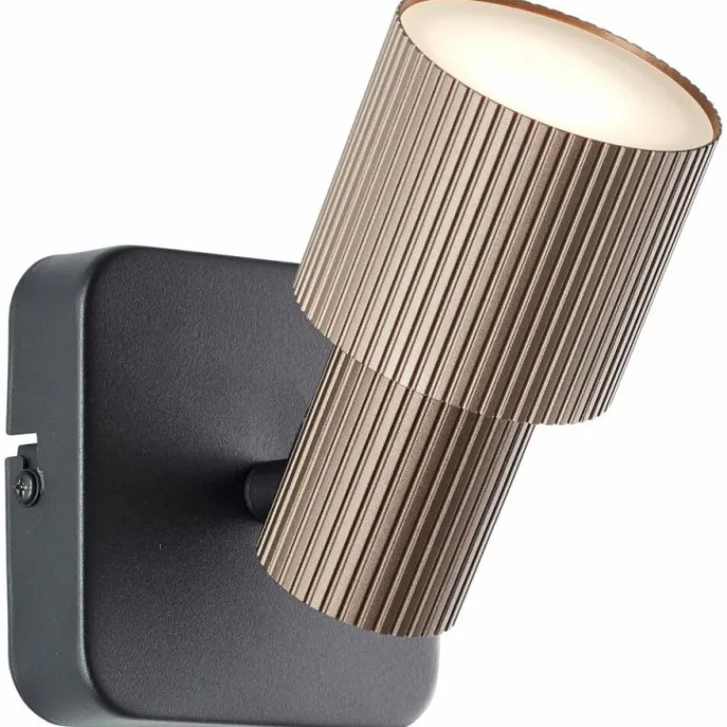 Luminaires Scandinaves-Luminaires Brilliant Cadiz Spot mural LED Noir, 1 lumière