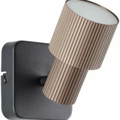 Luminaires Scandinaves-Luminaires Brilliant Cadiz Spot mural LED Noir, 1 lumière