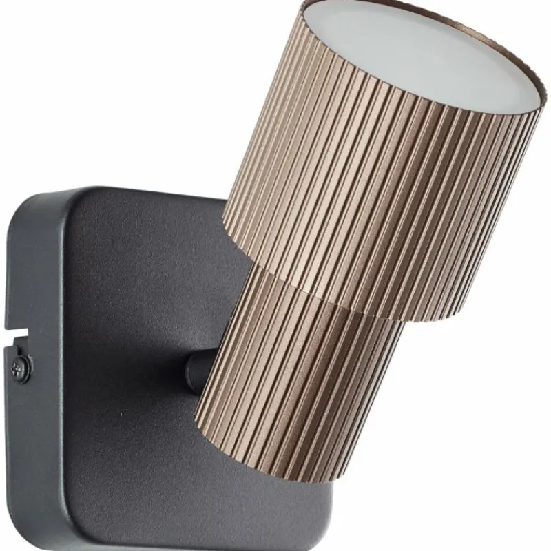 Luminaires Scandinaves-Luminaires Brilliant Cadiz Spot mural LED Noir, 1 lumière