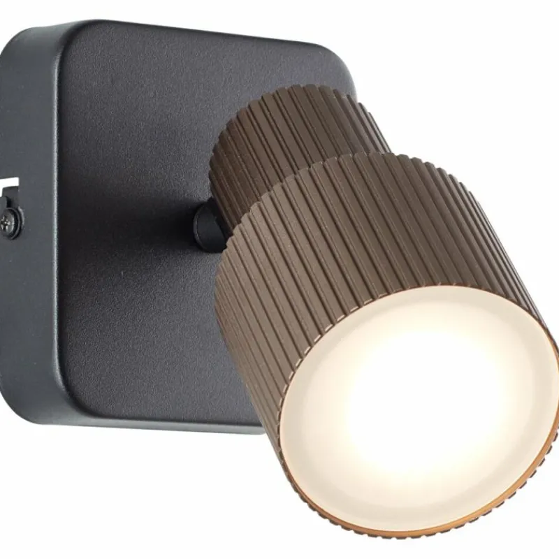 Luminaires Scandinaves-Luminaires Brilliant Cadiz Spot mural LED Noir, 1 lumière