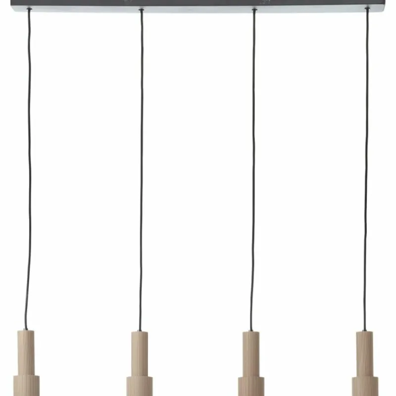 Luminaires Scandinaves-Luminaires Brilliant Cadiz Suspension Noir, 4 lumières