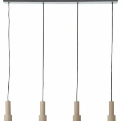 Luminaires Scandinaves-Luminaires Brilliant Cadiz Suspension Noir, 4 lumières