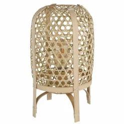 Lampes En Bois-Luminaires Globo Lighting Cairo Lampe à poser Écru, 1 lumière