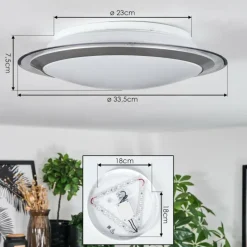 hofstein Calen Plafonnier, Spot de plafond LED Blanc, 1 lumière