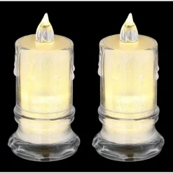 Luminaires Globo Lighting Candle Lampe à poser LED Transparent, 1 lumière* Éclairage Led