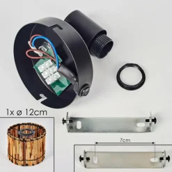 hofstein Cando Applique murale, Spot mural Noir, 1 lumière