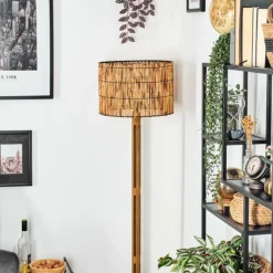 Luminaires Scandinaves-hofstein Cando Lampadaire Brun, Écru, Noir, 1 lumière