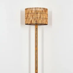 Luminaires Scandinaves-hofstein Cando Lampadaire Brun, Écru, Noir, 1 lumière