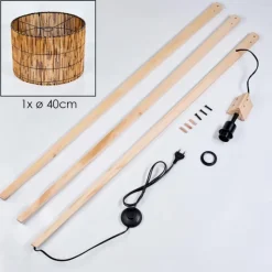 Luminaires Scandinaves-hofstein Cando Lampadaire Écru, 1 lumière