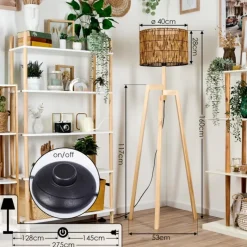 Luminaires Scandinaves-hofstein Cando Lampadaire Écru, 1 lumière