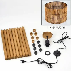 Luminaires Scandinaves-hofstein Cando Lampadaire Écru, 1 lumière