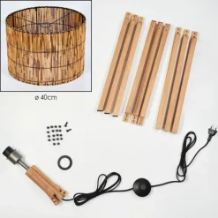 Luminaires Scandinaves-hofstein Cando Lampadaire Écru, 1 lumière