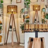Luminaires Scandinaves-hofstein Cando Lampadaire Écru, Noir, 1 lumière