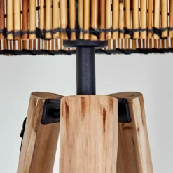 Luminaires Scandinaves-hofstein Cando Lampadaire Écru, Noir, 1 lumière