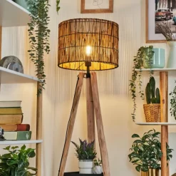 Luminaires Scandinaves-hofstein Cando Lampadaire Écru, Noir, 1 lumière