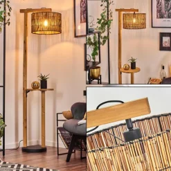 Luminaires Scandinaves-hofstein Cando Lampadaire Écru, Noir, 1 lumière