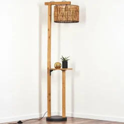 Luminaires Scandinaves-hofstein Cando Lampadaire Écru, Noir, 1 lumière