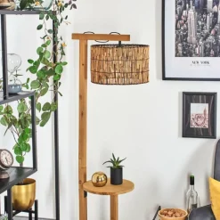 Luminaires Scandinaves-hofstein Cando Lampadaire Écru, Noir, 1 lumière