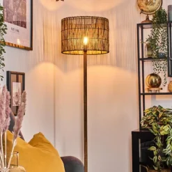 Luminaires Scandinaves-hofstein Cando Lampadaire Écru, Noir, 1 lumière