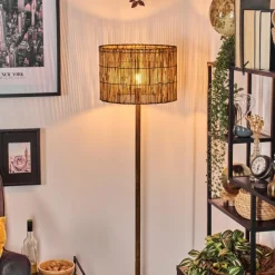 Luminaires Scandinaves-hofstein Cando Lampadaire Écru, Noir, 1 lumière