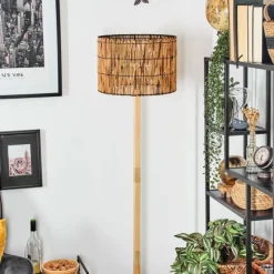 Luminaires Scandinaves-hofstein Cando Lampadaire Écru, Noir, 1 lumière