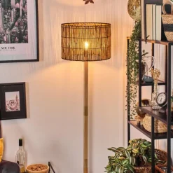 Luminaires Scandinaves-hofstein Cando Lampadaire Écru, Noir, 1 lumière