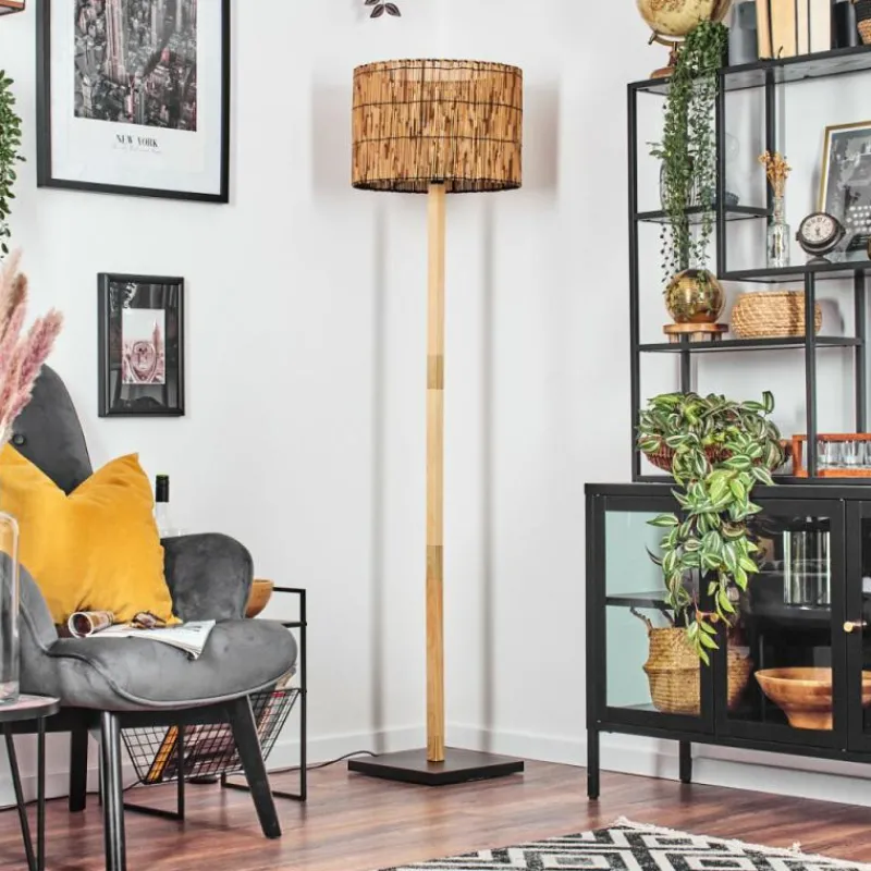 Luminaires Scandinaves-hofstein Cando Lampadaire Écru, Noir, 1 lumière