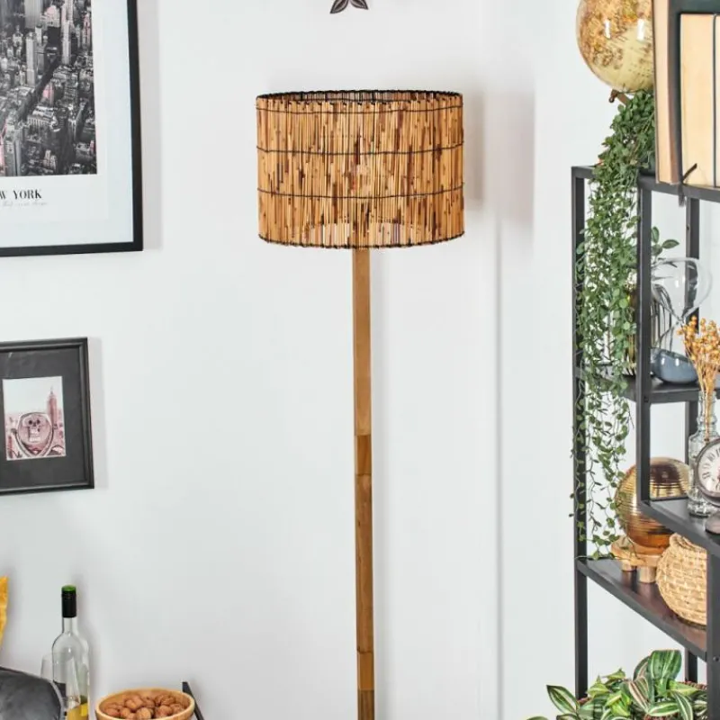 Luminaires Scandinaves-hofstein Cando Lampadaire Écru, Noir, 1 lumière