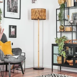 Luminaires Scandinaves-hofstein Cando Lampadaire Écru, Noir, 1 lumière