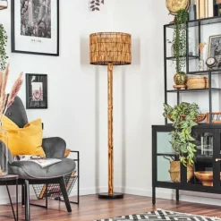 Luminaires Scandinaves-hofstein Cando Lampadaire Écru, Noir, 1 lumière