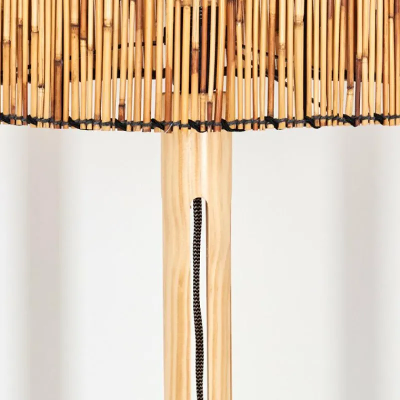 Luminaires Scandinaves-hofstein Cando Lampadaire Écru, Noir, 1 lumière