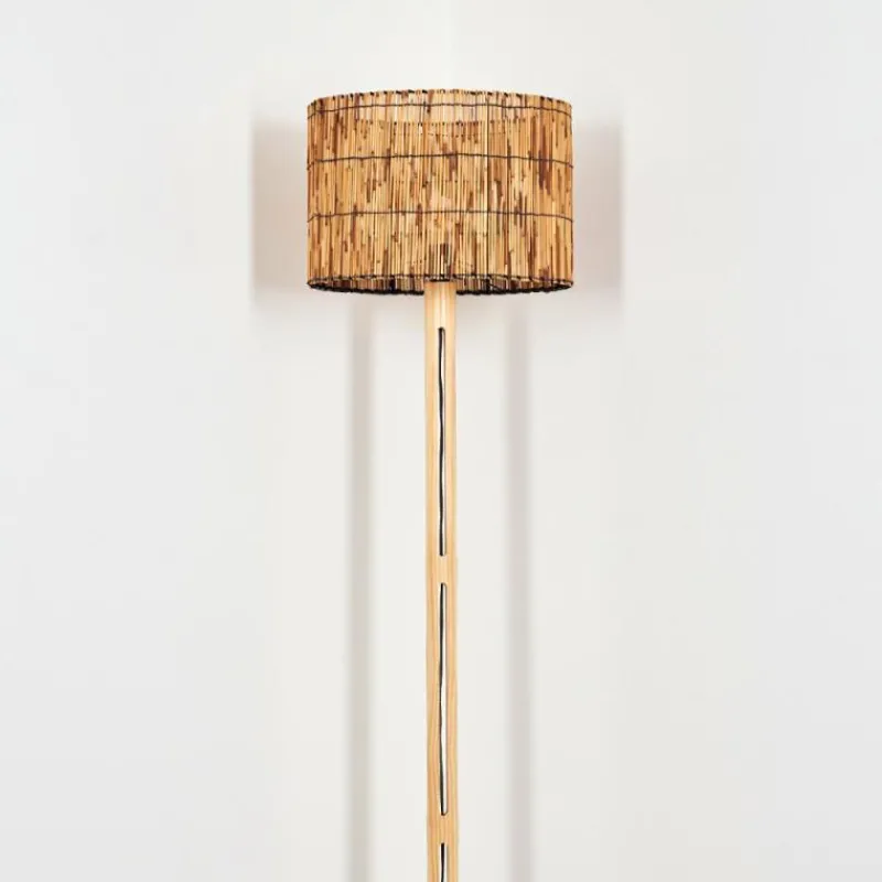 Luminaires Scandinaves-hofstein Cando Lampadaire Écru, Noir, 1 lumière