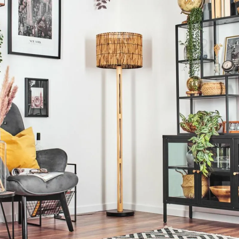 Luminaires Scandinaves-hofstein Cando Lampadaire Écru, Noir, 1 lumière