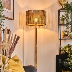 Luminaires Scandinaves-hofstein Cando Lampadaire Écru, Noir, 1 lumière