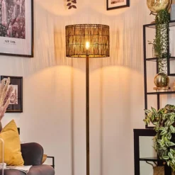 Luminaires Scandinaves-hofstein Cando Lampadaire Écru, Noir, 1 lumière